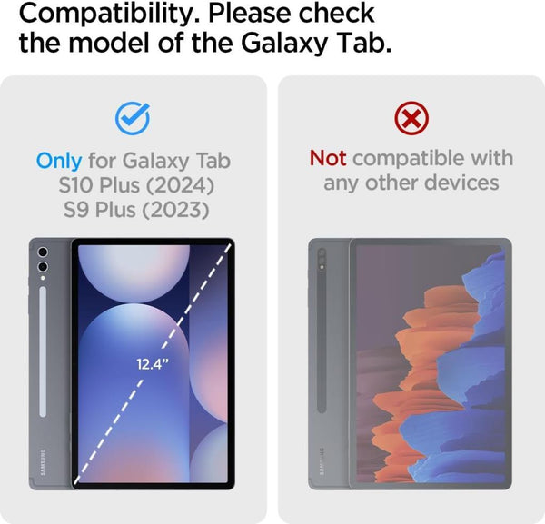 Spigen Galaxy Tab S10 Plus / Tab S9 Plus Kılıf Rugged Armor Pro Black