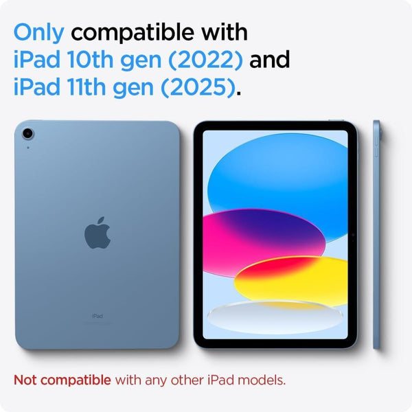 Spigen iPad 11'' (2025) / 10.9'' 10.nesil (2022) ile uyumlu Kılıf Rugged Armor Matte Black