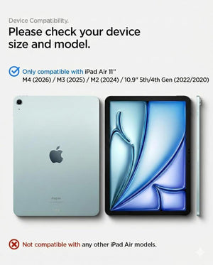 Spigen iPad Air 11" (2026/2025 / 2024) / Air 10.9" (2022/2020) ile Uyumlu Kılıf Enzo Aramid Black ACS07757