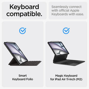 Spigen iPad Air 11" (2026/2025 / 2024) / Air 10.9" (2022/2020) ile Uyumlu Kılıf Enzo Aramid Black ACS07757