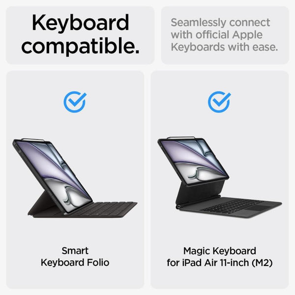 Spigen iPad Air 11" (2026/2025 / 2024) / Air 10.9" (2022/2020) ile Uyumlu Kılıf Enzo Aramid Black ACS07757