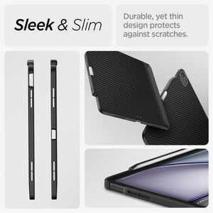 Spigen iPad Air 11" (2026/2025 / 2024) / Air 10.9" (2022/2020) ile Uyumlu Kılıf Enzo Aramid Black ACS07757