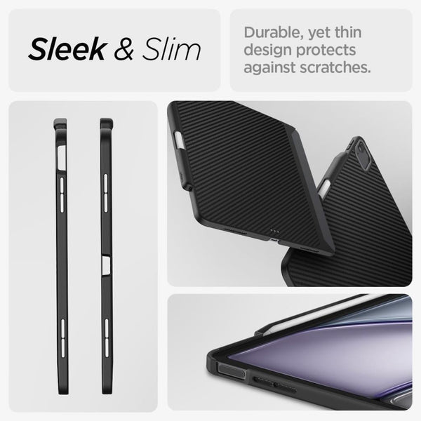 Spigen iPad Air 11" (2026/2025 / 2024) / Air 10.9" (2022/2020) ile Uyumlu Kılıf Enzo Aramid Black ACS07757