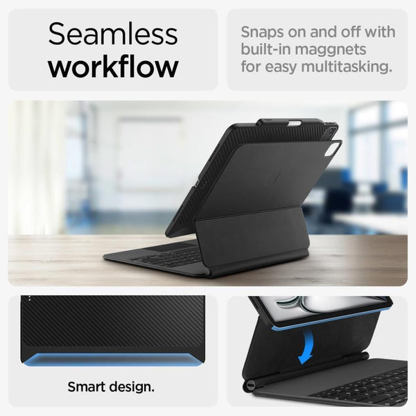 Spigen iPad Air 11" (2026/2025 / 2024) / Air 10.9" (2022/2020) ile Uyumlu Kılıf Enzo Aramid Black ACS07757