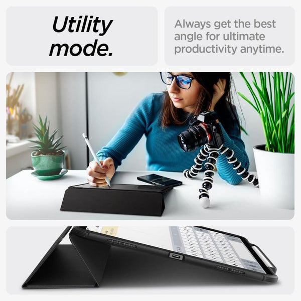Spigen iPad Air 13'' M3 (2025) / M2 (2024) Kılıf Rugged Armor Pro Black