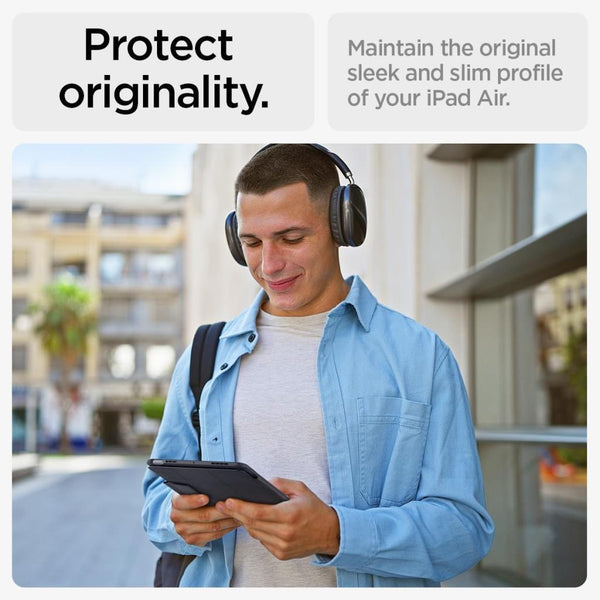 Spigen iPad Air 13'' M4 (2026)/M3 (2025)/M2 (2024) ile Uyumlu Kılıf Ultra Hybrid Pro Black