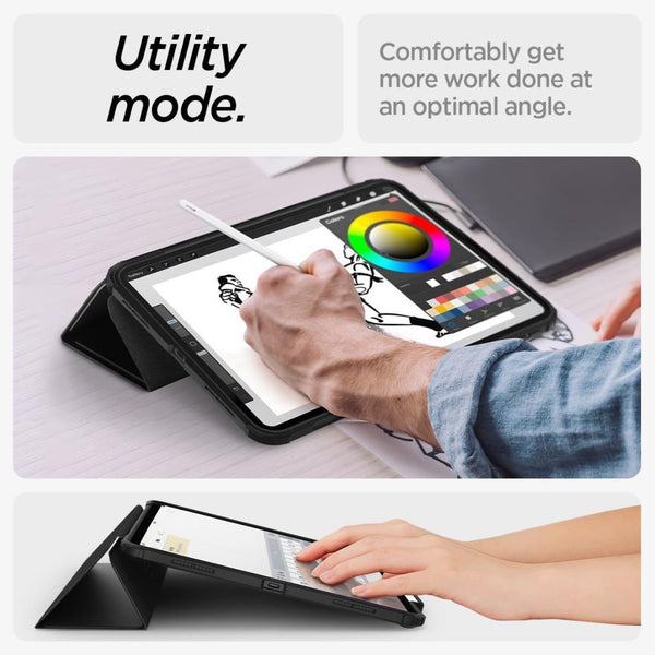 Spigen iPad Air 13'' M4 (2026)/M3 (2025)/M2 (2024) ile Uyumlu Kılıf Ultra Hybrid Pro Black