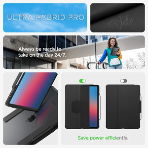 Spigen iPad Air 13'' M4 (2026)/M3 (2025)/M2 (2024) ile Uyumlu Kılıf Ultra Hybrid Pro Black