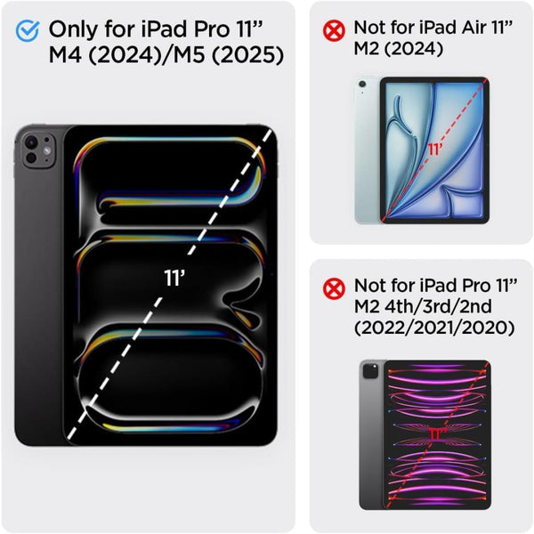 Spigen iPad Pro 11'' M5 (2025) / 11'' M4 (2024) Kılıf Air Skin Pro Black