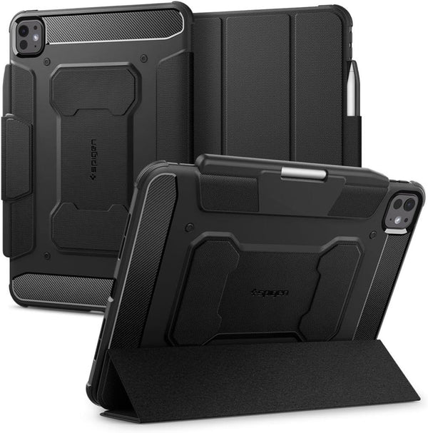 Spigen iPad Pro 11'' M5 (2025) / 11'' M4 (2024) Kılıf Rugged Armor Pro Black