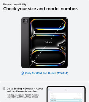 Spigen iPad Pro 11'' M5 (2025) / 11'' M4 (2024) Kılıf Rugged Armor Pro Black