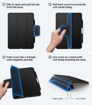 Spigen iPad Pro 11'' M5 (2025) / 11'' M4 (2024) Kılıf Rugged Armor Pro Black