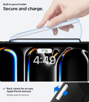 Spigen iPad Pro 11'' M5 (2025) / 11'' M4 (2024) Kılıf Rugged Armor Pro Black