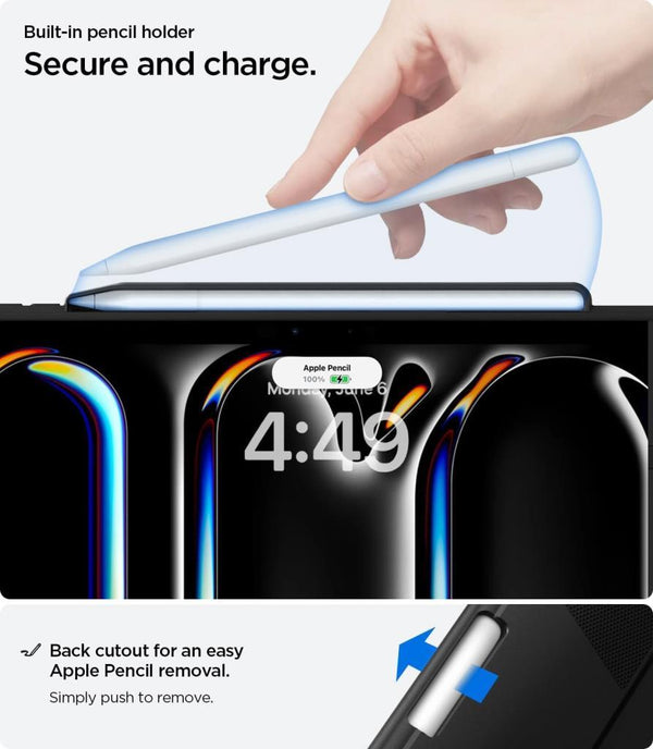 Spigen iPad Pro 11'' M5 (2025) / 11'' M4 (2024) Kılıf Rugged Armor Pro Black