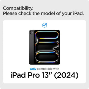 Spigen iPad Pro 13\'\' (2024) Kılıf Air Skin Folio OneTap Metal Ring MagFit Gray