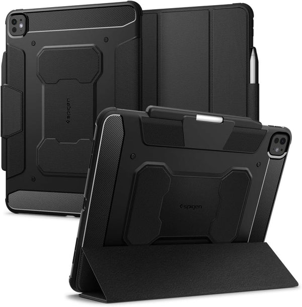 Spigen iPad Pro 13" (2025 / 2024) Uyumlu Kılıf Rugged Armor Pro Black ACS07007