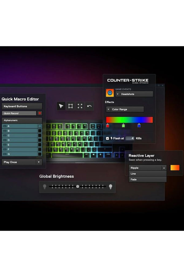 SteelSeries Apex 3 TKL RGB Klavye
