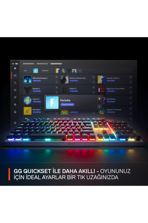 SteelSeries Apex Pro Gen 3 RGB OmniPoint Switch Kablolu Mekanik Oyuncu Klavyesi Outlet