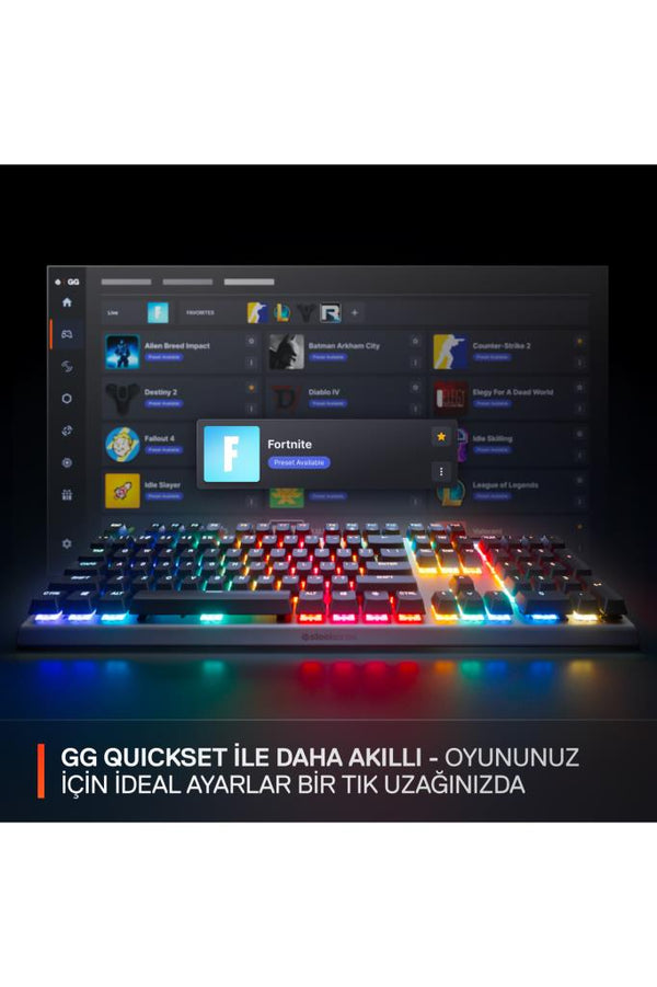 SteelSeries Apex Pro Gen 3 RGB OmniPoint Switch Kablolu Mekanik Oyuncu Klavyesi Outlet