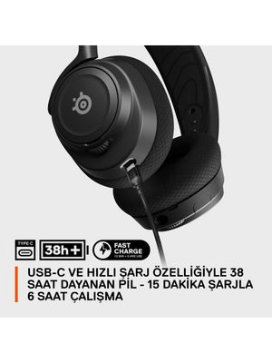 SteelSeries Arctis Nova 7 Wireless Mikrofonlu Kulak Üstü Oyuncu Kulaklığı