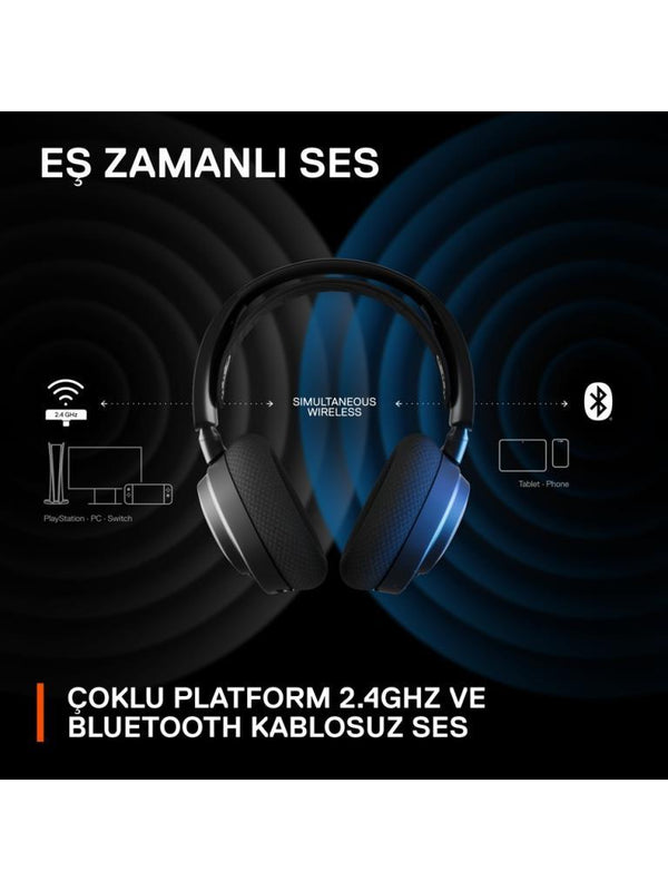 SteelSeries Arctis Nova 7 Wireless Mikrofonlu Kulak Üstü Oyuncu Kulaklığı
