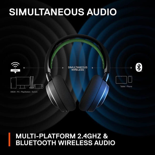 SteelSeries Arctis Nova 7X Siyah Kablolu/Kablosuz Kulak Üstü Oyuncu Kulaklığı