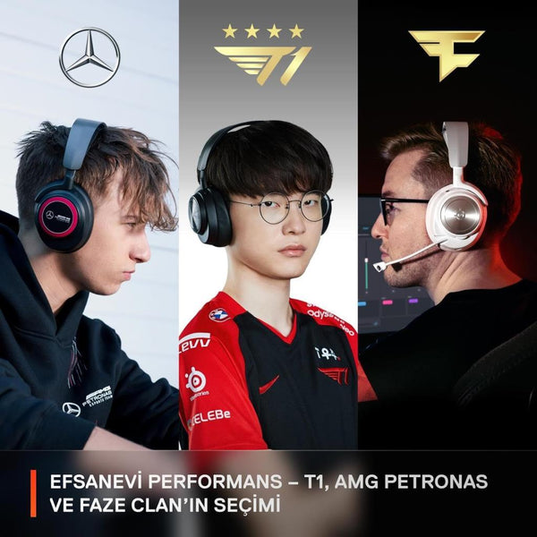 SteelSeries Arctis Nova Pro Beyaz Kablolu/Kablosuz Kulak Üstü Oyuncu Kulaklığı