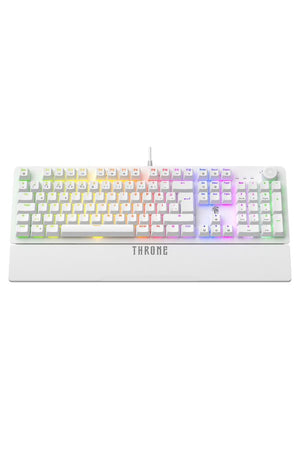 Throne Lumina K1 Argb Red Switch - Makro Yazılım - Bilek Desteği - Full Anti-Ghosting 104 Tuşlu Mekanik Klavye Teşhir