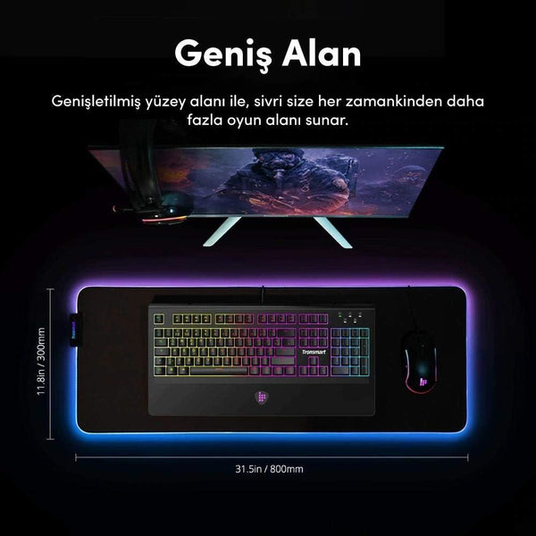 Tronsmart Spire RGB Oyuncu Mouse Pad