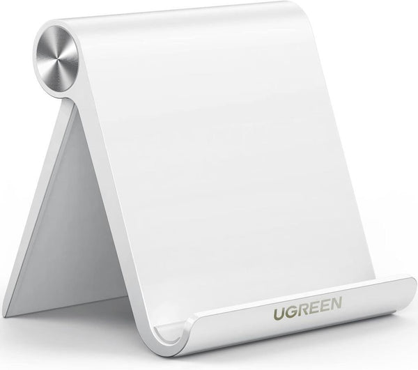 UGREEN Katlanabilir Tablet Standı iPad ile Uyumlu Tablet Tutacağı iPad Pro 11/ iPad/iPad Air/iPad mini/iPad 10.2/ Galaxy Tab S9/ Redmi Pad/Huawei MatePad/iPhone/Galaxy/Redmi vesaire. (Beyaz)
