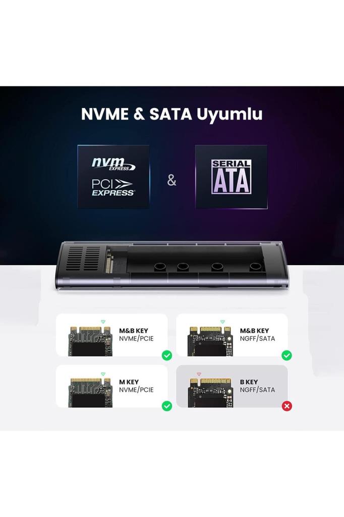Ugreen M.2 NVMe NGFF USB-C 3.2 Gen2 Kutusu