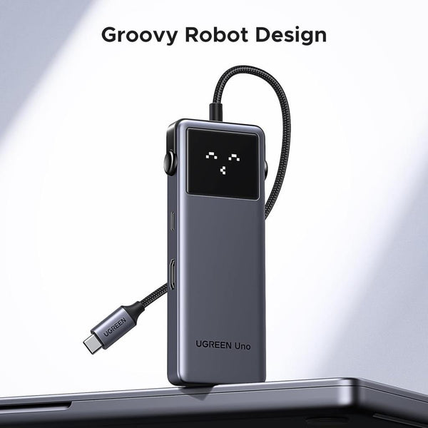 UGREEN Uno USB C Hub 10Gbps 4K@60Hz HDMI LED Ekran 2xUSB-A 2xUSB-C PD 100W