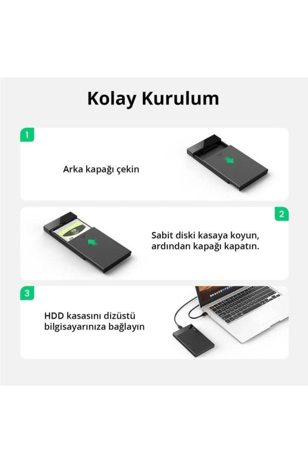 Ugreen 30848 USB 3.0 2.5" Disk Kutusu