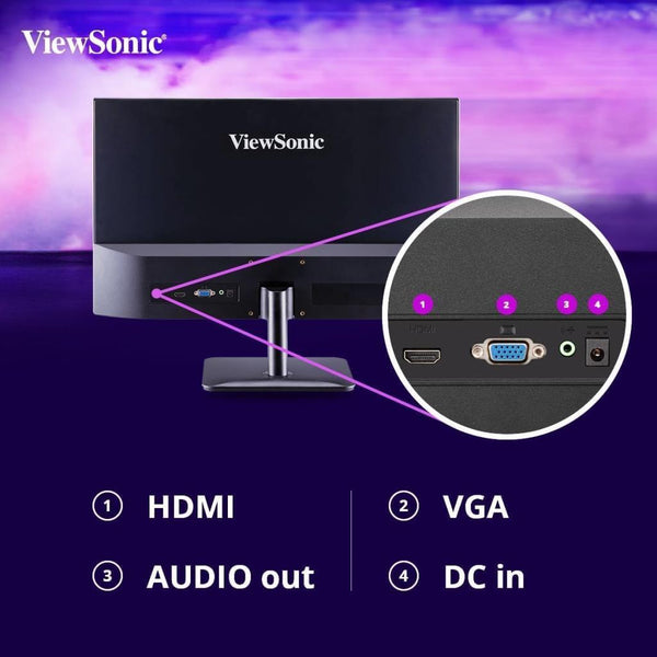 Viewsonic 23.8 Vıewsonıc VA2432-H Fhd IPS 75HZ 4ms HDMI VGA