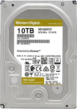 Western Digital Gold WD102KRYZ SATA 3.0 7200 RPM 3.5" 10 TB Harddisk