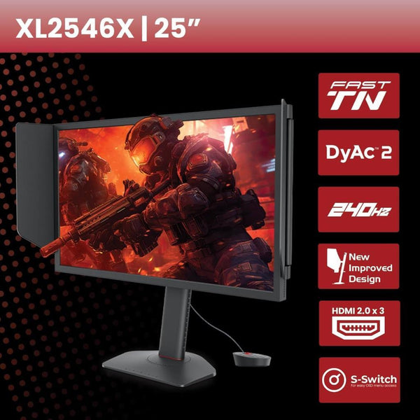 BenQ Zowie XL2546X 24.5" 0.5 ms Full HD Pivot 240 Hz Oyuncu Monitörü Outlet